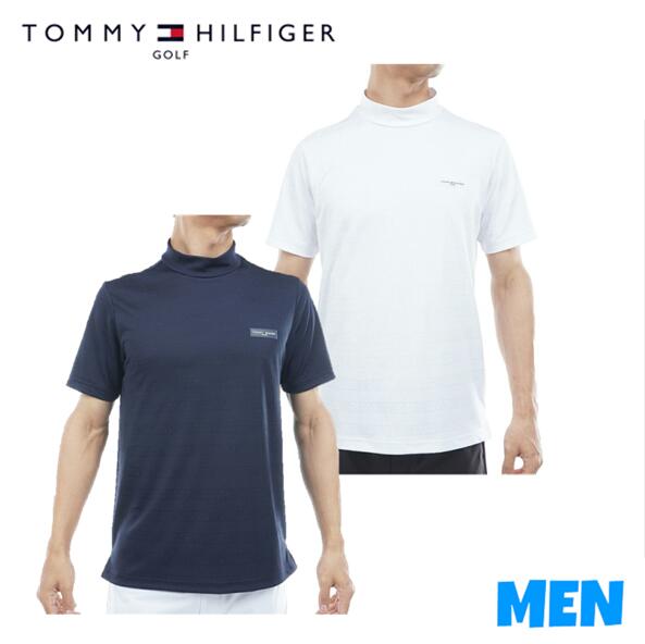 【30% OFF】TOMMY HILFIGER GOLF トミーヒルフィガー ゴルフTHMA561 MEN メンズロゴジャガード 半袖モックネックシャツ