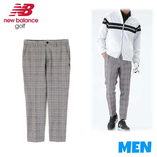 【30% OFF】 NB new balance golf ニューバランス ゴルフ 012-5231004 メンズ グレンチェック柄 ワイド テーパード ロングパンツ
