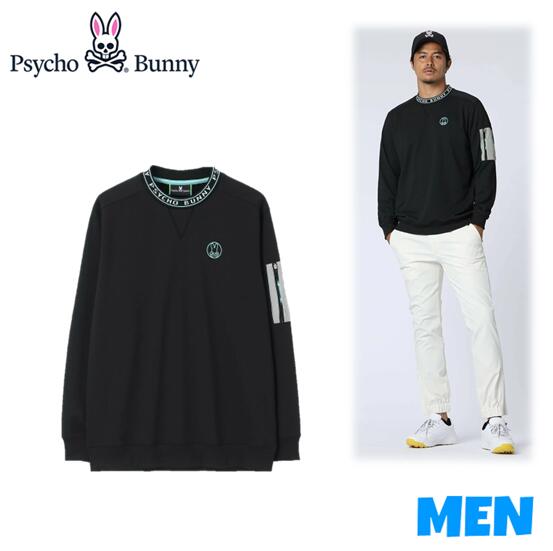 【30% OFF】 Psycho Bunny サイコバニー GF651 251-570 MEN メンズ バニーマーククルーネックスウェットプルオーバー