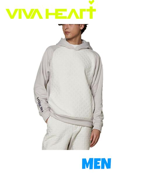 【30% OFF】VIVA HEART ビバハート011-54010 メンズチドリ透かし彫り柄 ピンソニックフーディー