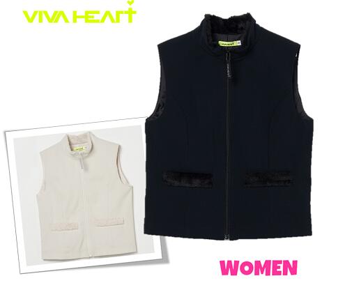 【30% OFF】VIVA HEART ビバハート012-44070 レディースファーポケットベスト