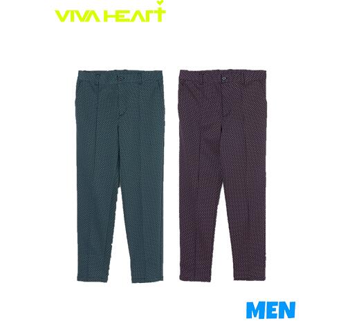 【30% OFF】VIVA HEART ビバハート011-74911 メンズダイヤゴナル柄センタークリースパンツ|72店