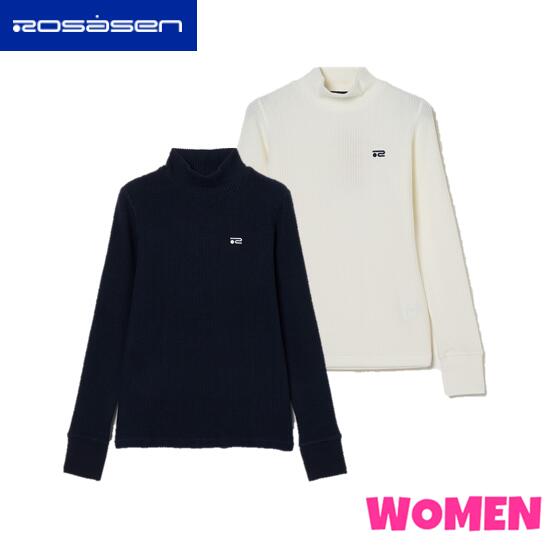 【30% OFF】 Rosasen ロサーセン 045-24011 レディース 微起毛 ワッフル ハイネックインナー