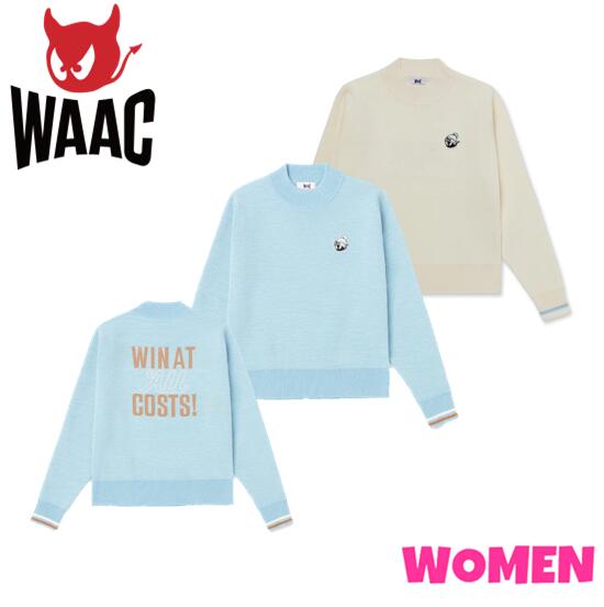 【30%OFF】WAAC ワック072254091WOMEN レディースダブルフェイススウェットライクニットプルオーバー