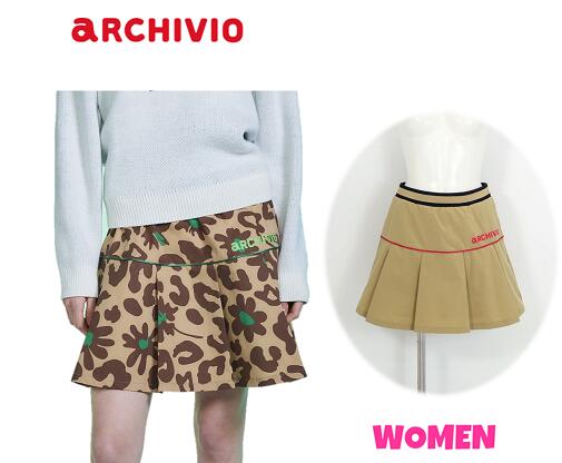 【30% OFF】archivio アルチビオA516017WOMEN レディース筋目うつり変わり撥水スコート