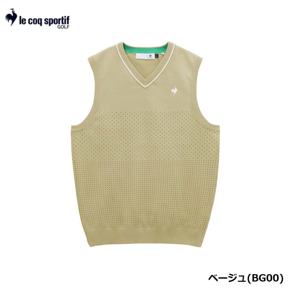 le coq sportif GOLF ルコックスポルティフゴルフ LG6SVE50M MEN メンズ ウォッシャブルVネックニット ベスト