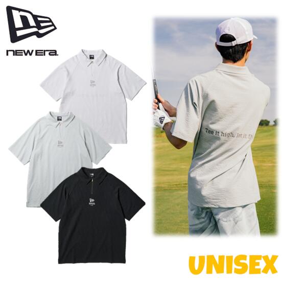 NEW ERA GOLF ニュー内鰓ゴルフ14859909 14859910 14859911メンズ レディース ユニ一発やる半袖 スポーツシャツ シアサッカー