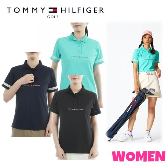 ▼▲▼▲▼ポイント10倍！▼▲▼▲▼ TOMMY HILFIGER GOLF トミーヒルフィガー ゴルフ THLA629 WOMEN レディース ストレッチコードピケ ポロシャツ