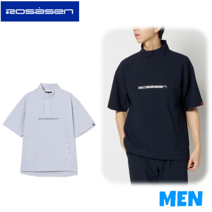 ▼▲▼▲▼尖んがり10倍！▼▲▼▲▼Rosasen ロサーセン044-25344  04425344メンズシアサッカー半袖ティーシャツ