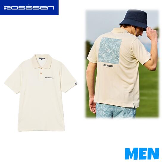 ▼▲▼▲▼尖んがり10倍！▼▲▼▲▼Rosasen ロサーセン044-25443  メンズ肌さら冷感刷り上げる半袖スポーツシャツ