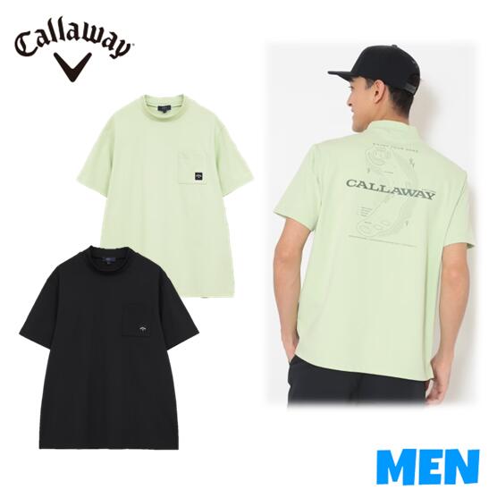 ▼▲▼▲▼尖んがり10倍！▼▲▼▲▼CallawayApparel キャロウェイアパレルC26134120  メンズ-3℃裏冷やりとした伸び伸びする半袖モックネック