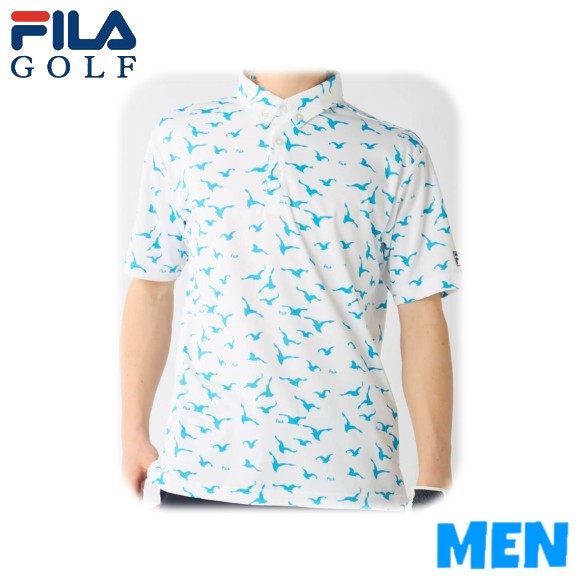 ▼▲▼▲▼尖んがり10倍！▼▲▼▲▼FILA GOLF フィラ746-654 746654MEN メンズ目あたらしい柄半袖プルオーバー スポーツシャツ