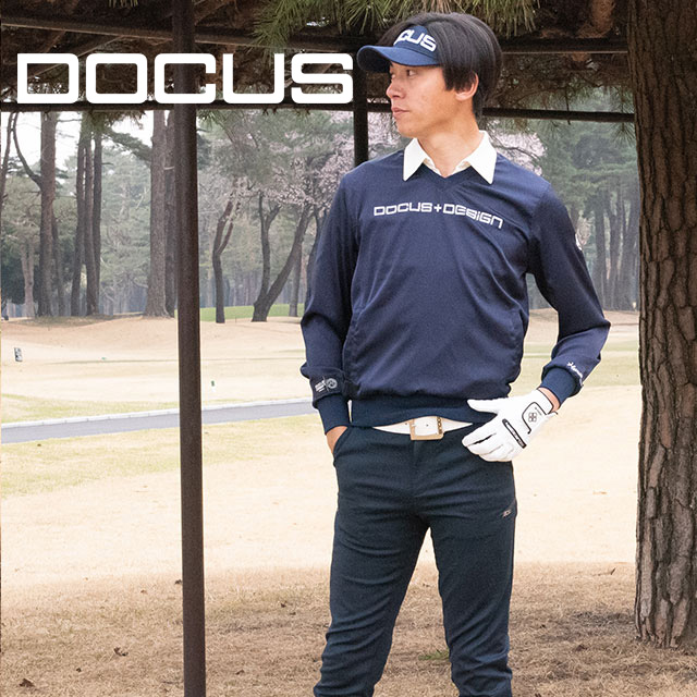 LINE10%off/【20%OFF】ドゥーカス DOCUS ゴルフウェア Vネック ウインド プルオーバー DCM22S010 DD V-NECK WIND 春 夏 アパレル ゴルフ ウェア メンズ かっこいい おしゃれ []｜SHOP DOCUS 店