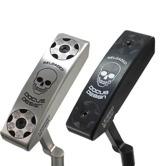 RELOADED PUTTER リローデッドパター ゴルフ野球クラブ パター しろがね色 黒いこと スチール写真/スチール写真黒いこと/炭素立て坑