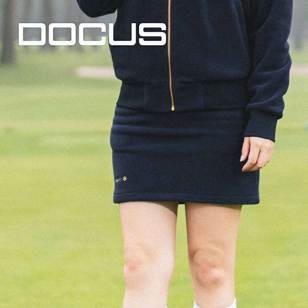 DOCUS ドゥーカス | ゴルフお召しもの  スコート 単品売りわたす Warm Fleece Skirt 23 | レディース  | 愛くるしげ 今めかしい セットアップ相応う フリース 秋冬 レディース流行り物 | 白いこと 米国海軍 | S M L | DCL23A006