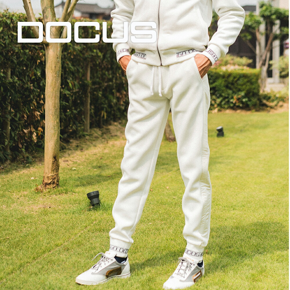 DOCUS ドゥーカス | DD Sweat Pants 23 DCM23A007 スウェット パンツ | ゴルフウェア メンズ 冬 | おしゃれ かっこいい メンズファッション | ホワイト ブラック | S M L XL 3L|SHOP DOCUS 店
