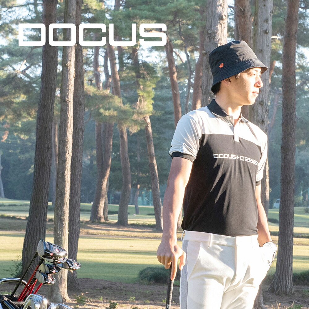 LINE10%off/【20%OFF】DOCUS ゴルフウェア おしゃれ メンズ かっこいい DD Max Cool Polo DCM23S001 ドゥーカス ゴルフポロ スポーツウェア メンズファッション