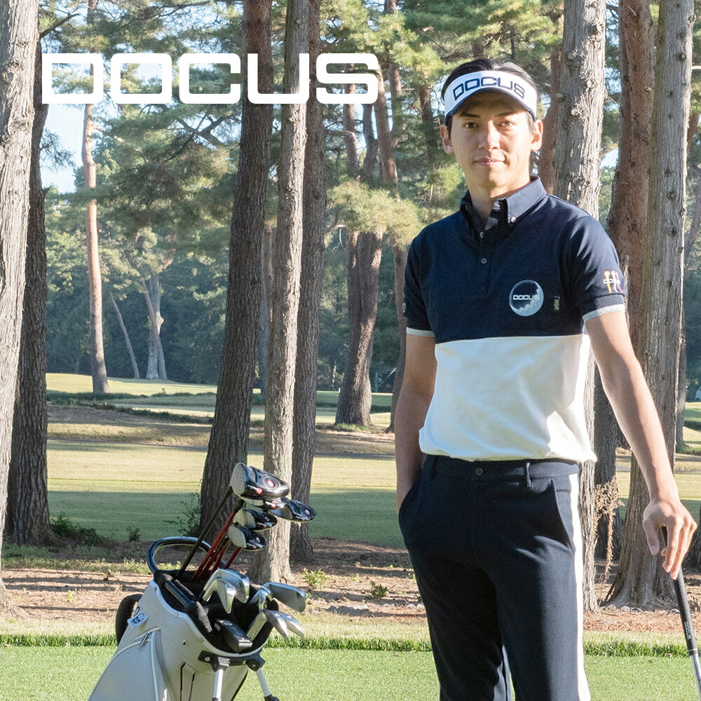 LINE10%off/【20%OFF】DOCUS ゴルフウェア おしゃれ メンズ かっこいい ポロシャツ Stylish Golf Polo DCM23S005 ドゥーカス スタイリッシュポロシャツ メンズファッション