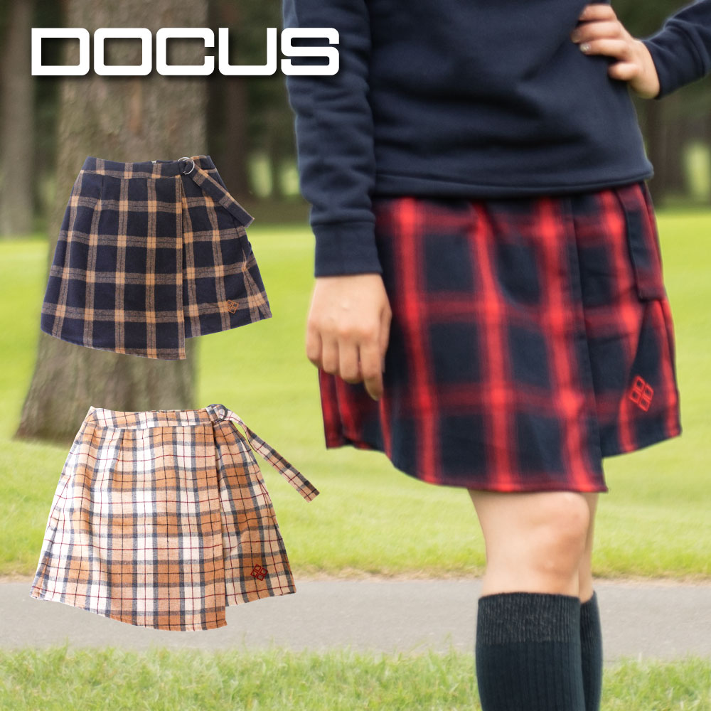 ドゥーカス DOCUS ゴルフ御召しもの スコート 古典的 照合のしるし柄 一回りスコート DCL20A003 秋 冬 御召しもの レディース 愛くるしい 今めかしい  運動競技御召しもの レディース流行り物