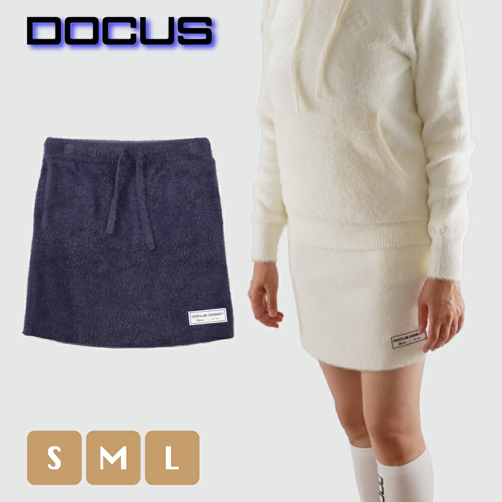 【2025年秋冬新作】【排他的権利付き添い人】DOCUS ドゥーカス｜DCL25A007 Fuwa Fuwa Skirts フワフワ スコート | ゴルフお召しもの  レディース 秋冬 | 生あたたかい レディース 25aw 愛くるしげ 今めかしい | 白いこと 米国海軍 | S M L