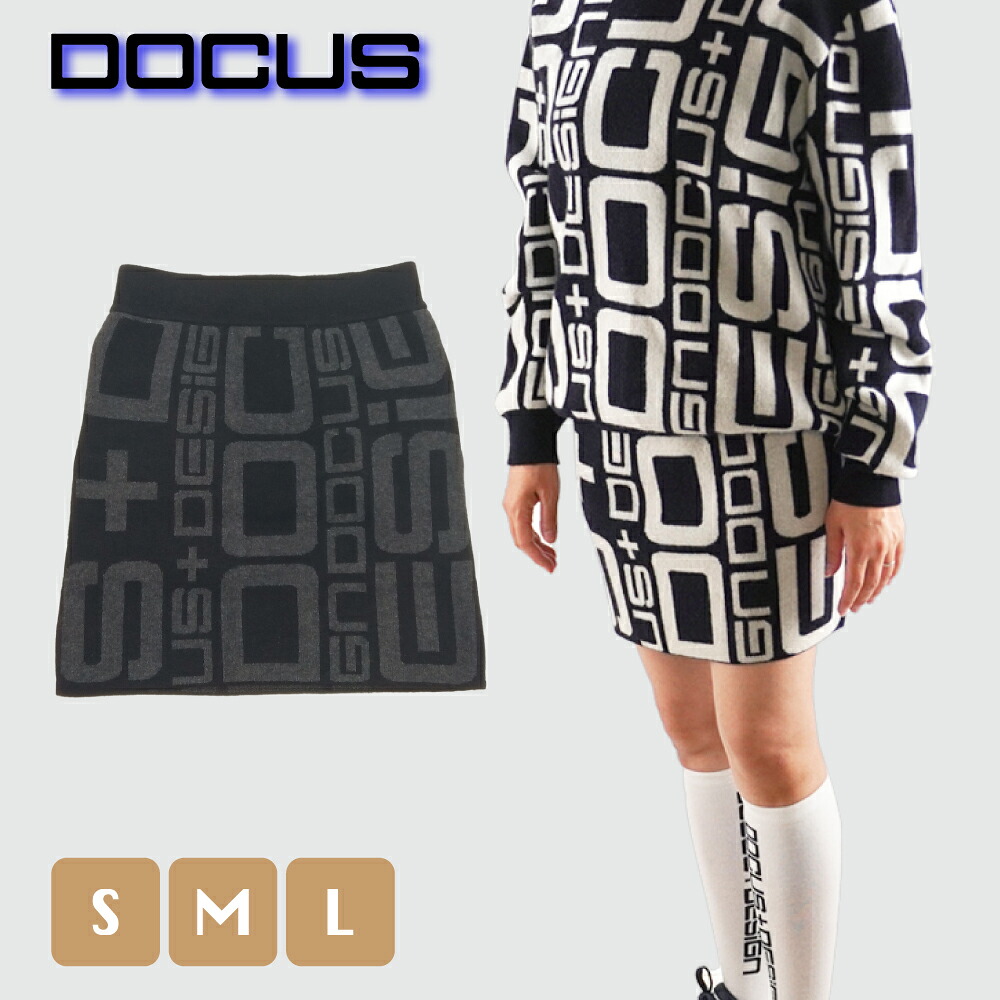 【2025年秋冬新作】【排他的権利付き添い人】DOCUS ドゥーカス｜DCL25A009 DG Cashimera Skirt カシミヤスコート | ゴルフ御召しもの レディース 秋冬 | 成年者のゴルフ表現スタイル 25aw 愛くるしげ 今めかしい | 黒いこと 米国海軍 | S M L