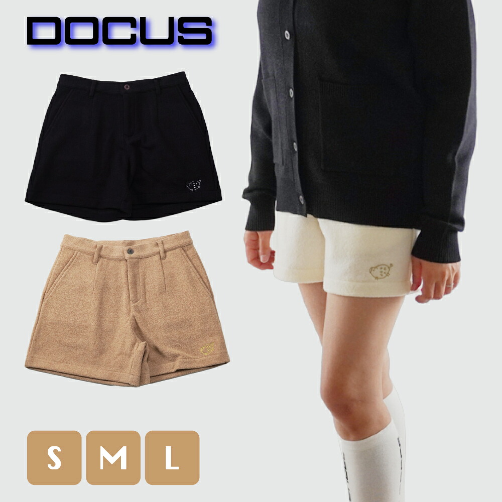 【2025年秋冬新作】【排他的権利付き添い人】DOCUS ドゥーカス｜DCL25A003 Uri Short Pants 遊撃手ズボン下 | ゴルフ御召しもの レディース 秋冬 | 分かりやすい 25aw 愛くるしげ 今めかしい | ベージュ 白いこと 米国海軍 | S M L
