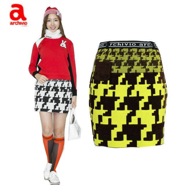 アルチビオのセーターとスカート LADIES>ボーダー切替ニットスカート（スカート）｜archivio