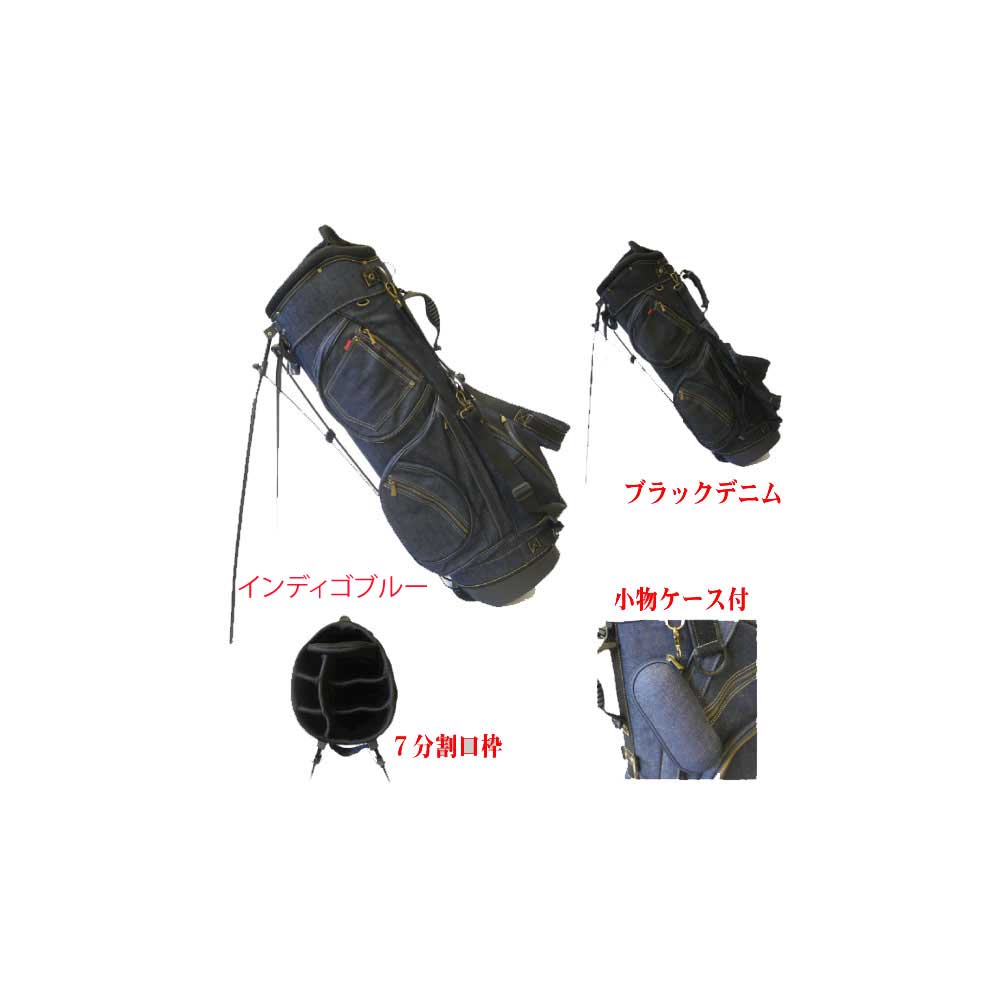 新品 ブラッククローバー デニムキャディバッグ ジーパンデザイン Black Clover（ブラッククローバー） ゴルフ デニム キャディバッグ