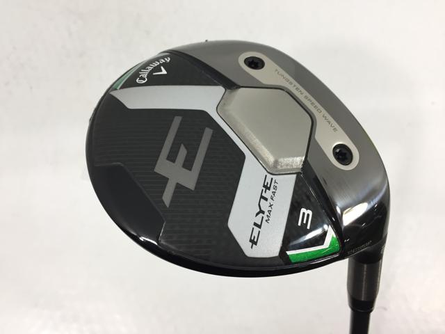 【3980円以上で貨物輸送無料】【即納】【中古】【超美品】キャロウェイ ELYTE MAX FAST (エリート マックスファスト) 公明正大通い路 2025 (日本仕様模様) LIN-Q GREEN 40 for Callaway 3W フェアウェイウッド-スポーツ・アウトドア-クラブ