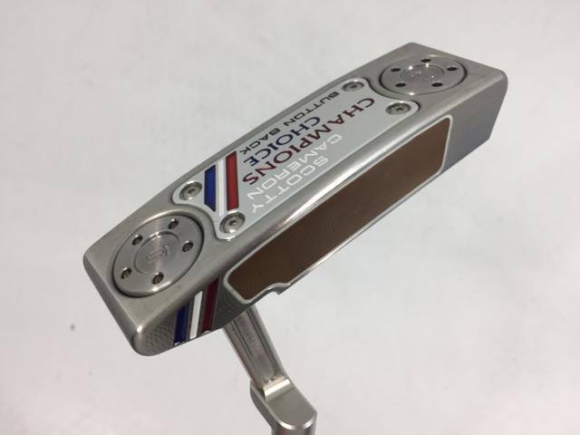 【3980円以上で貨物輸送無料】【即納】【中古】タイトリスト スコッティ・キャメロン チャンピオンズチョイス 名取り草うしろ側 ニュー界面2+ パター 一風変わったスチール写真 パター