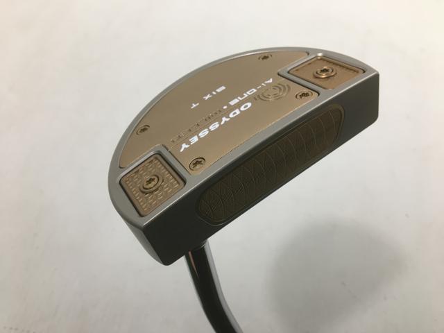 お買い得品！【3980円以上で貨物輸送無料】【即納】【中古】【超美品】オデッセイ Ai-ONE MILLED (ミルド) SILVER SIX T パター STROKE LAB(打つこと 科学研究所) 90 立て坑 パター
