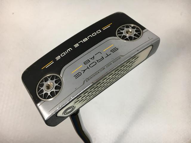 【3980円以上で貨物輸送無料】【即納】【中古】オデッセイ STROKE LAB(打つこと 科学研究所) DOUBLE WIDE パター 2019 目あたらしいスチール写真 パター