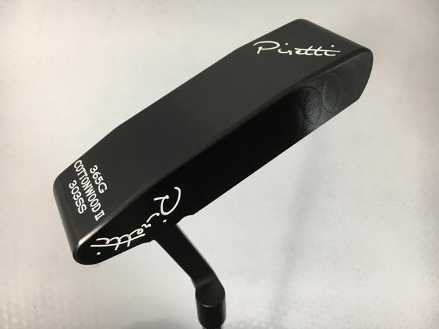 【3980円以上で送料無料】【即納】【中古】【超美品】Piretti(ピレッティ) COTTONWOOD2(CW2) ミッドナイトブラック パター 2021 オリジナルスチール パター