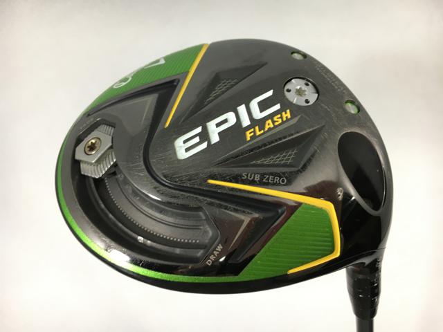 お買い得品！【3980円以上で貨物輸送無料】【即納】【中古】キャロウェイ EPIC FLASH (叙事詩 閃光電球) SUB ZERO １番ウッド 2019 (日本遣りかた) KURO KAGE 50G 1W