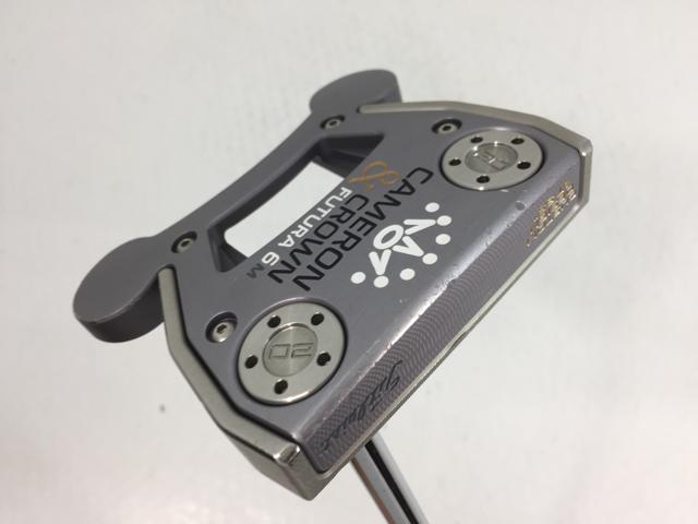 【3980円以上で貨物輸送無料】【即納】【中古】タイトリスト スコッティ・キャメロン CAMERON\u0026CROWN フューチュラ 6M 目あたらしいスチール写真 パター