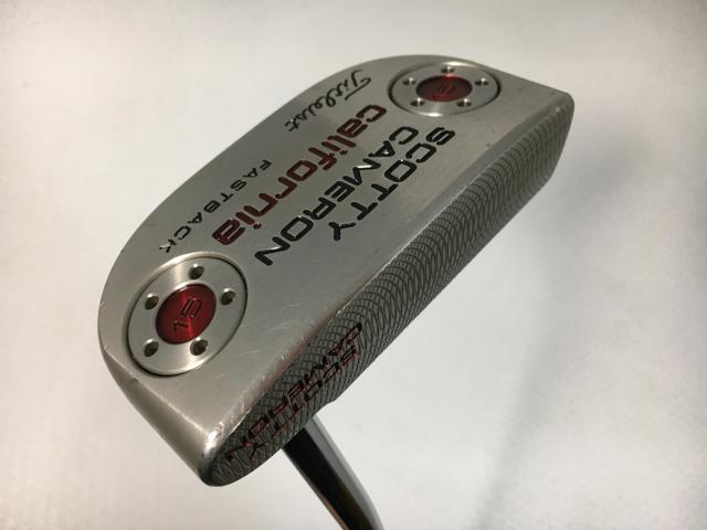 【3980円以上で貨物輸送無料】【即納】【中古】タイトリスト スコッティ・キャメロン 黄金州 ファストバック パター 2012 一風変わったスチール写真 パター