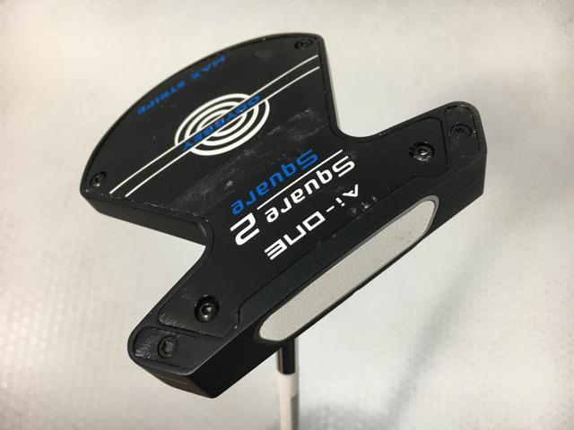【3980円以上で貨物輸送無料】【即納】【中古】オデッセイ Ai-ONE SQUARE 2 SQUARE (真四角2真四角) MAX STRIPE パター 2025 STROKE LAB(打つこと 科学研究所) 90 矢がら パター