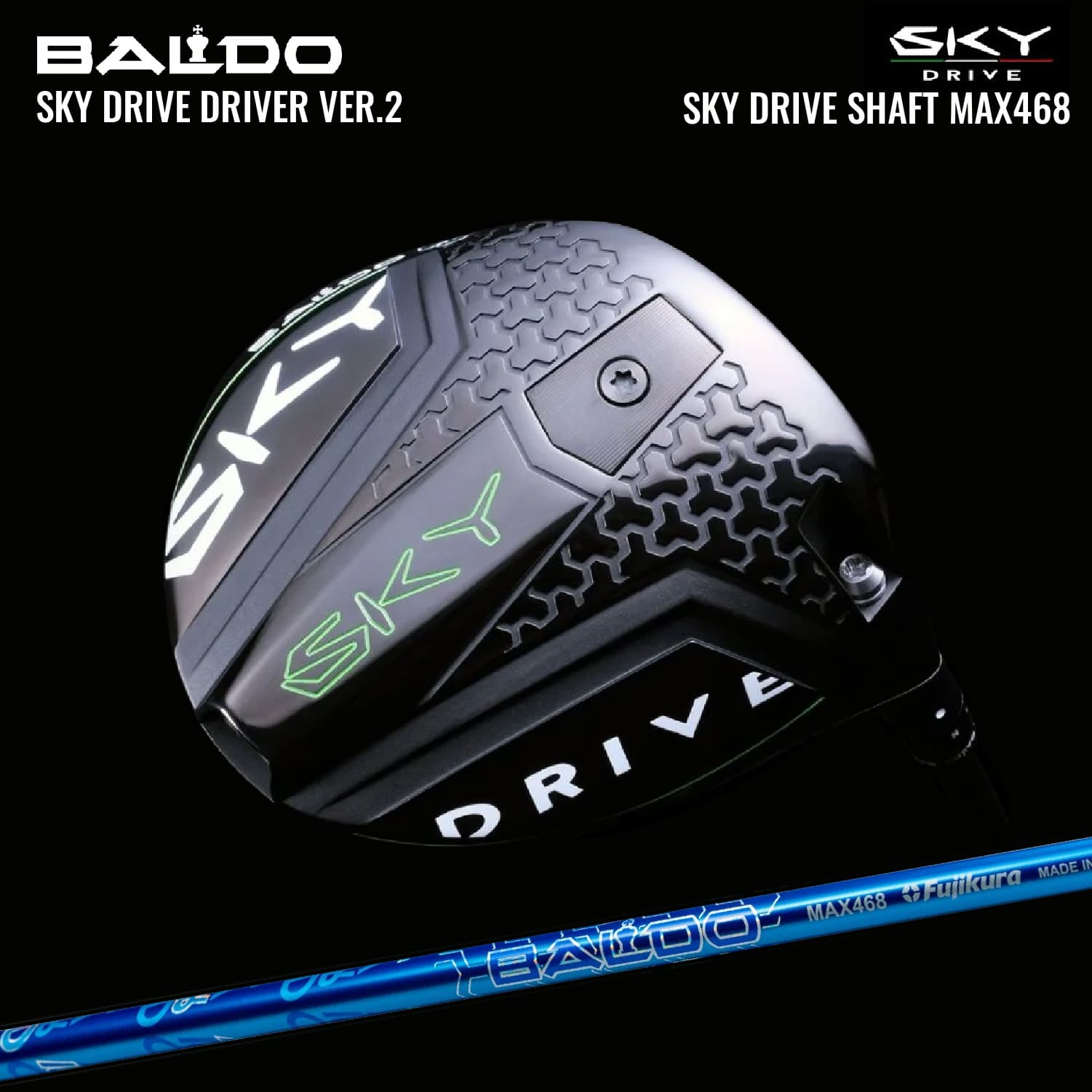 BALDO SKY DRIVE MAX468 9.5° ヘッドとスリーブ ゴルフ クラブ ゴルフ