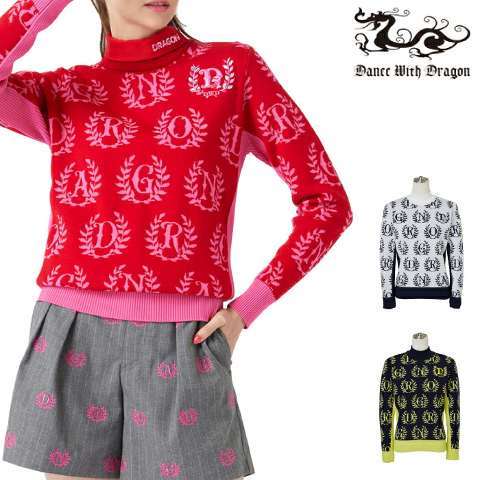 ●未使用品　ダンスウィズドラゴン　ハイネック　ハーフジップ　プルオー　切り替え 楽天市場】【DANCE WITH DRAGON／ダンスウィズドラゴン】D2