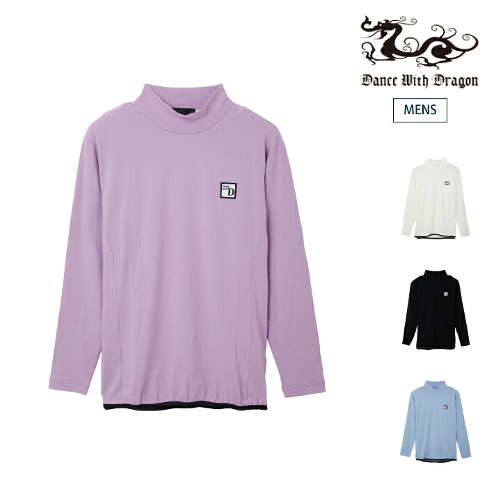 【40%OFF SALE】Dance With Dragon ダンスウィズドラゴン メンズ ゴルフお召しもの サクラクールウォームモック 長袖モックネックシャツ D1-140120 CACD_02 ブルゾン-ゴルフ