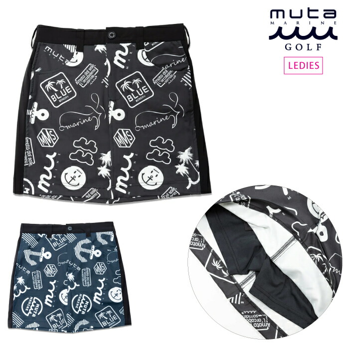 注目■mutaGOLF■大人気 ベロアラインスカート 全3色 国内発送 楽天市場】muta MARINE GOLF ムータマリンゴルフ レディース
