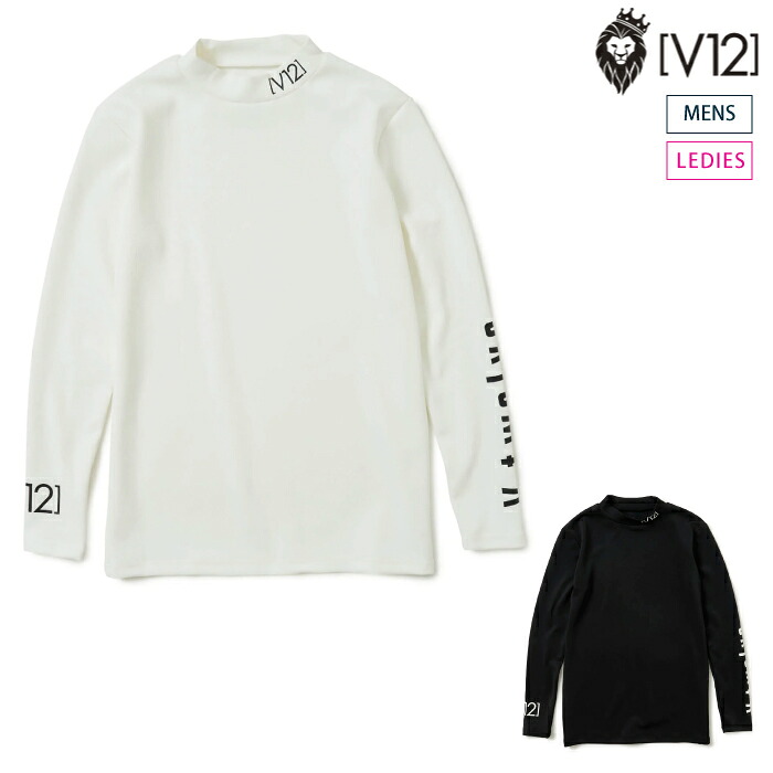 V12 ヴィトゥエルブ メンズ レディース LOGO INNER MOCK インナーモックネック 当たること冷感 V122310-CT23 CACD_01