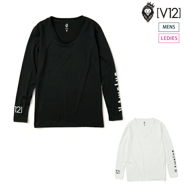 V12 ヴィトゥエルブ メンズ レディース LOGO INNER MOCK 肌付きU素っ首 当たること冷感 V122310-CT24 CACD_01