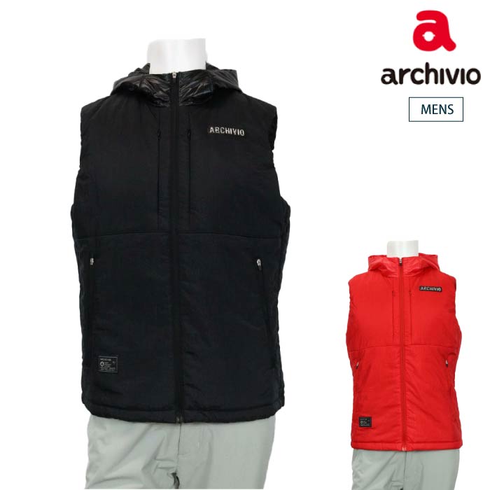 【40%OFF SALE】archivio アルチビオ ゴルフウェア メンズ フルジップ撥水中綿ベスト A424103 CACE_02