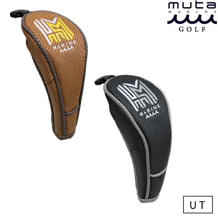 muta MARINE GOLF ムータマリンゴルフ メンズ レディース CONTINUA パンチングエシカルレザー ユーティリティ用 ヘッドカバー MGAD-750133 CACE_02