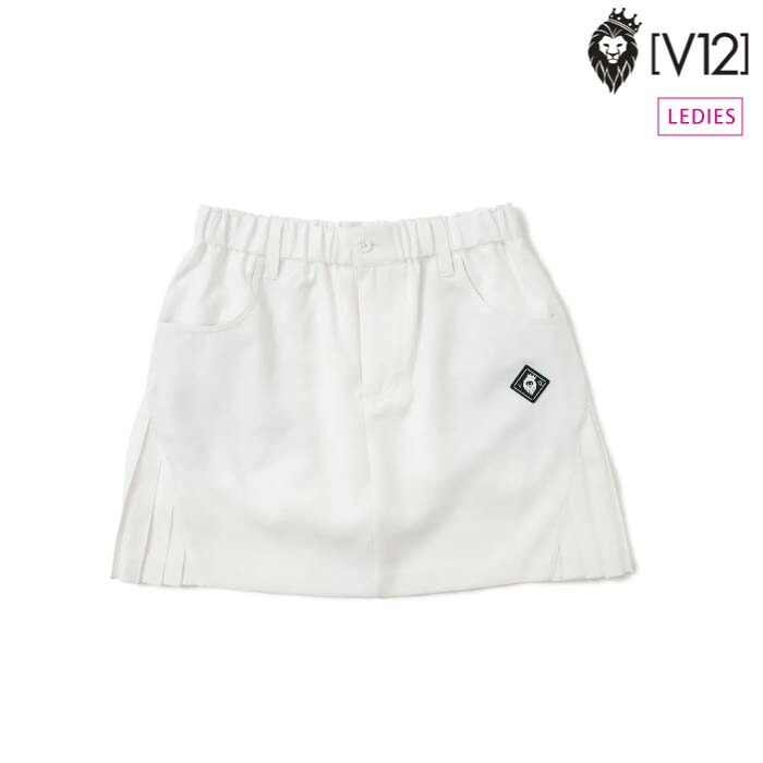 V12 ヴィトゥエルブ ゴルフ スコート ゴルフお召しもの レディース SIDE CHIA SKIRT 伸ばすこと V122410-SK06 CACE_01