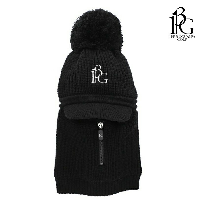 1PIU1UGUALE3 GOLF ウノピゥウノウグァーレトレゴルフ ゴルフウェア メンズ レディース 113 GOLF BALACLAVA バラクラバ つば付きニット 帽子 ネックウォーマー 防寒 GRG507-GAW002 秋冬 2025