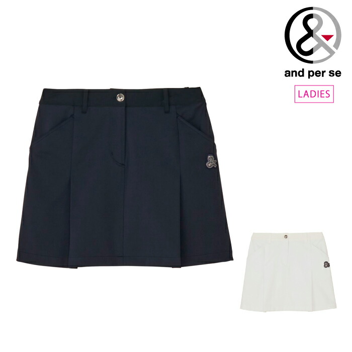【20%OFF SALE】per se アンパスィ ゴルフお召しもの レディース クリーンジャージうつり変わり青写真スコート マルチ伸ばすこと はっ水 UV 抗菌防臭 aff4085j4 秋冬 2025