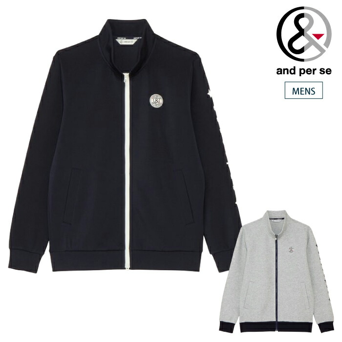 楽天市場】and per se アンパスィ ゴルフウェア メンズ ブルゾン