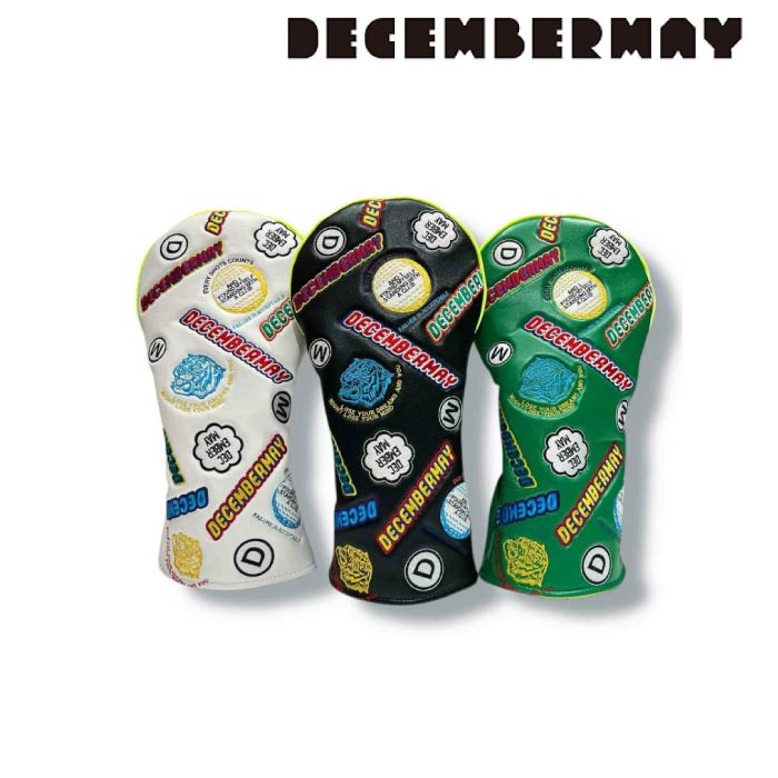 DECEMBERMAY ディセンバーメイ ゴルフ メンズ レディース Embroidery head cover for driver ドライバー用 ヘッドカバー 3-999-8011 秋冬 2025